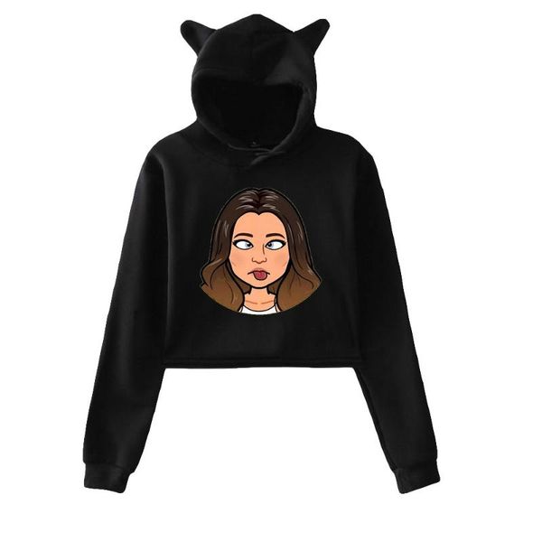 women's hoodies & sweatshirts lana rhoades cat ear women long sleeve cropped sweatshirt fashion cute streetwear crop, Black
women's hoodies & sweatshirts lana rhoades cat ear women long sleeve cropped sweatshirt fashion cute streetwear crop, Black