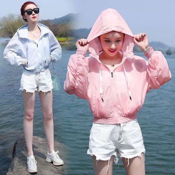 women's jackets hooded sun prevented bask clothes spring summer zipper baseball cardigan jacket windbreaker coats vetement femme 2021, Black;brown
women's jackets hooded sun prevented bask clothes spring summer zipper baseball cardigan jacket windbreaker coats vetement femme 2021, Black;brown
