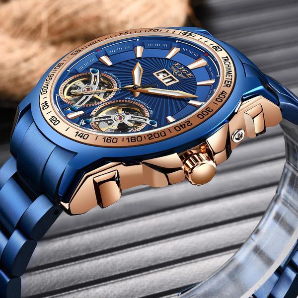 wristwatches relogio lige luxury men mechanical watch brand stainless steel automatic tourbillon 100m waterproof sport watches, Slivery;brown
wristwatches relogio lige luxury men mechanical watch brand stainless steel automatic tourbillon 100m waterproof sport watches, Slivery;brown