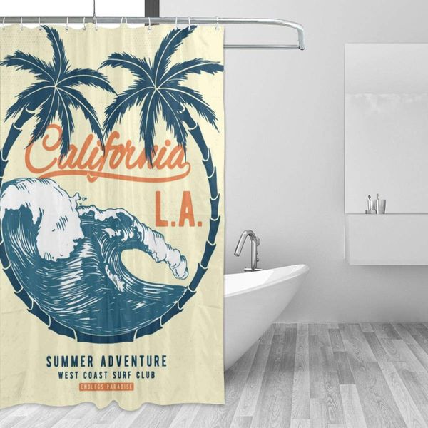summer california surf adventure shower curtain for bathroom with 7-12 hooks 55x72 inch polyester fabric machine waterproof
summer california surf adventure shower curtain for bathroom with 7-12 hooks 55x72 inch polyester fabric machine waterproof