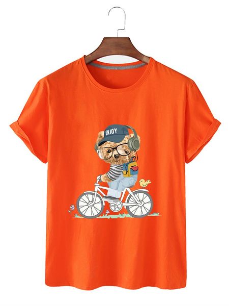 women's t-shirt lady's lovely bear pattern printing tees loose casual soft round neck short sleeve basic, White
women's t-shirt lady's lovely bear pattern printing tees loose casual soft round neck short sleeve basic, White