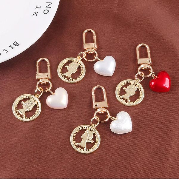 creative heart alloy keychain personality beauty head metal round tag keyring accessories couple bags car keyfob ornaments keychains, Silver
creative heart alloy keychain personality beauty head metal round tag keyring accessories couple bags car keyfob ornaments keychains, Silver