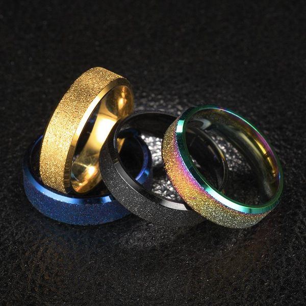 cluster rings gold/black/silver/rainbow color frosted finger ring for woman man wedding jewelry stainless steel never fade size 6-12, Golden;silver
cluster rings gold/black/silver/rainbow color frosted finger ring for woman man wedding jewelry stainless steel never fade size 6-12, Golden;silver