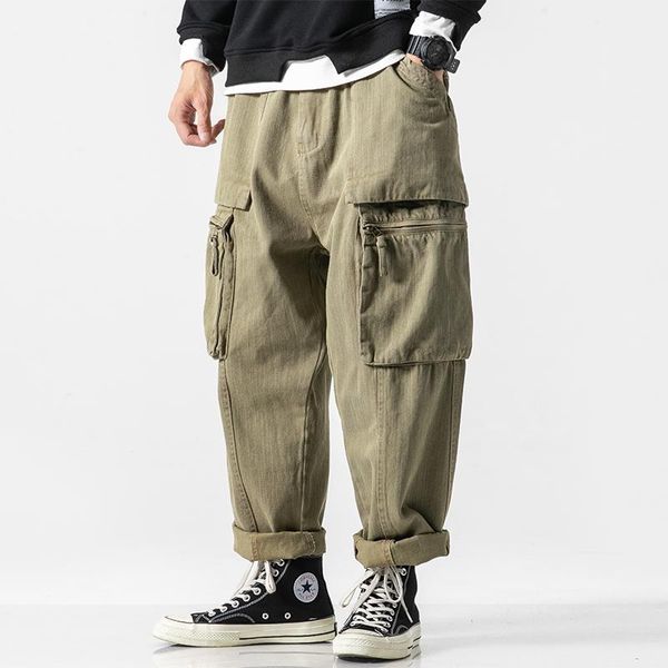 men's pants men vintage multi-pocket wide leg cargo male japan streetr hip hop loose casual straight harem trouser jogger sweatpants, Black
men's pants men vintage multi-pocket wide leg cargo male japan streetr hip hop loose casual straight harem trouser jogger sweatpants, Black