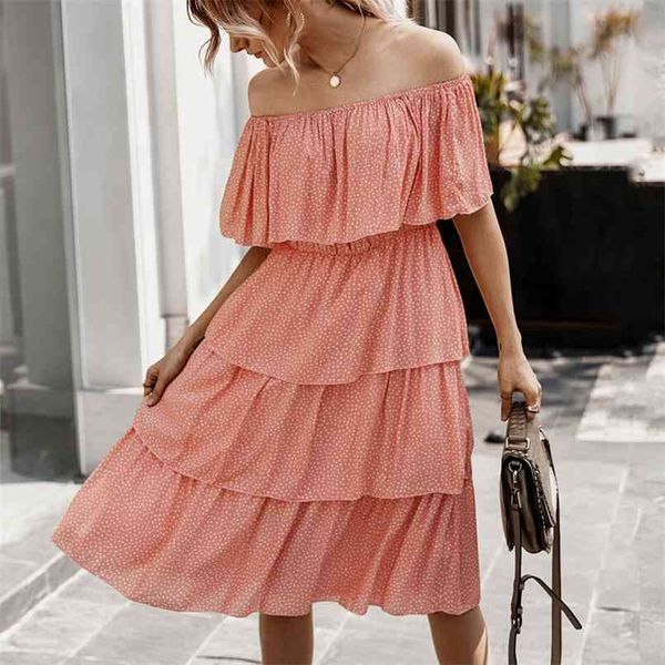 summer elegant boho cupcake print dot midi dress women fashion slash neck beach dresses women sundresses vestidos 210508, Black;gray
summer elegant boho cupcake print dot midi dress women fashion slash neck beach dresses women sundresses vestidos 210508, Black;gray