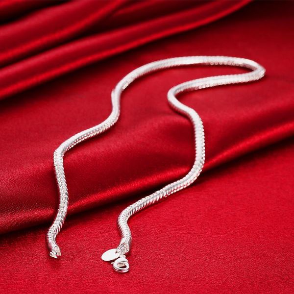 chains 925 sterling silver 4mm snake necklace solid chain luxury gorgeous charm fashion for men women 20-24inches jewelry
chains 925 sterling silver 4mm snake necklace solid chain luxury gorgeous charm fashion for men women 20-24inches jewelry
