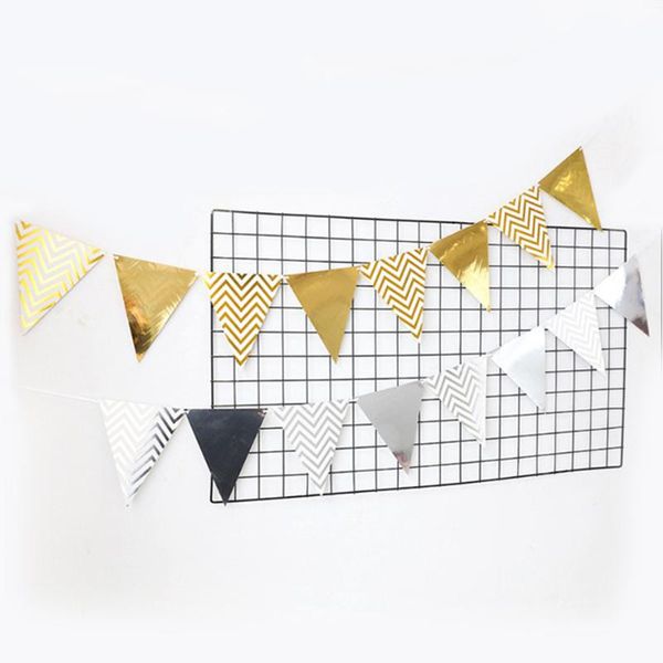 party decoration shiny gold silver flag banners rose blue stripe paper hanging birthday wedding supplies
party decoration shiny gold silver flag banners rose blue stripe paper hanging birthday wedding supplies