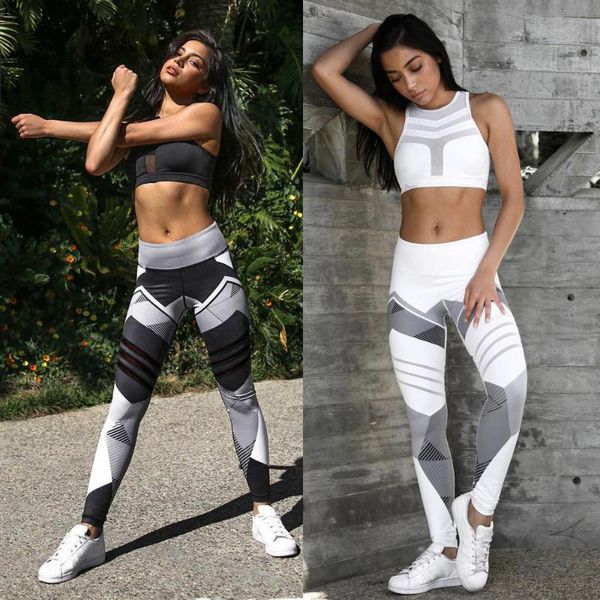 women quick dry sport fitness leggins geometric printed sports pants yoga leggings slim tights trousers for s-xxxl women's, Black
women quick dry sport fitness leggins geometric printed sports pants yoga leggings slim tights trousers for s-xxxl women's, Black