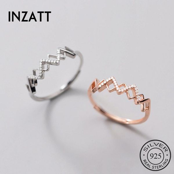 cluster rings inzareal 925 sterling silver zircon cross wave adjustable ring for fashion women party geometry fine jewelry punk accessories, Golden;silver
cluster rings inzareal 925 sterling silver zircon cross wave adjustable ring for fashion women party geometry fine jewelry punk accessories, Golden;silver