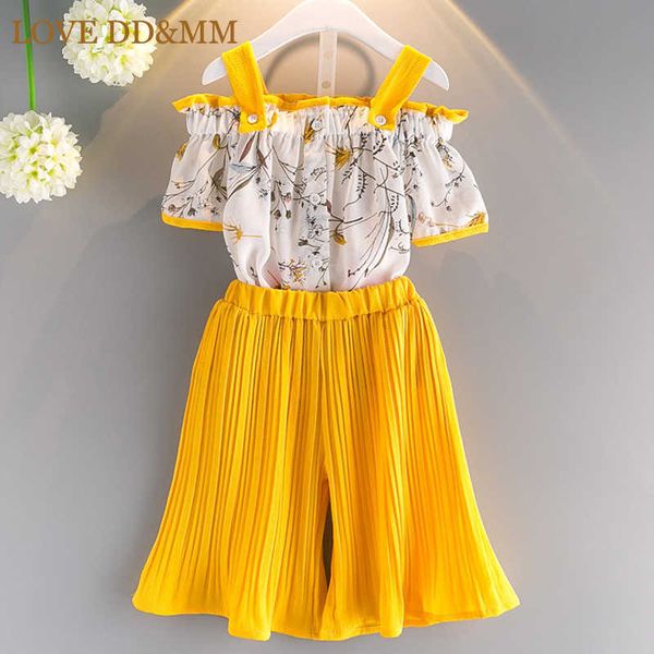 love dd&mm girls clothing sets summer girls fashion casual floral strapless shirt + wide leg pants suit 210715, White
love dd&mm girls clothing sets summer girls fashion casual floral strapless shirt + wide leg pants suit 210715, White