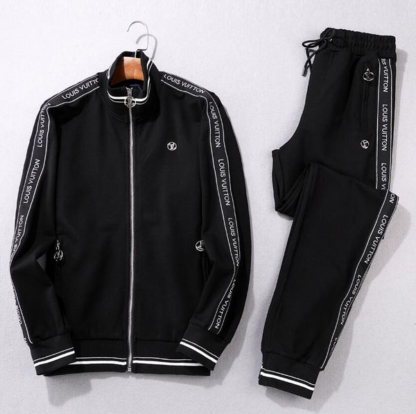 mens tracksuit two pieces sets jackets long sleeves and pants with letters embroidery fashion style spring autumn outwear sports set jacket, Gray
mens tracksuit two pieces sets jackets long sleeves and pants with letters embroidery fashion style spring autumn outwear sports set jacket, Gray