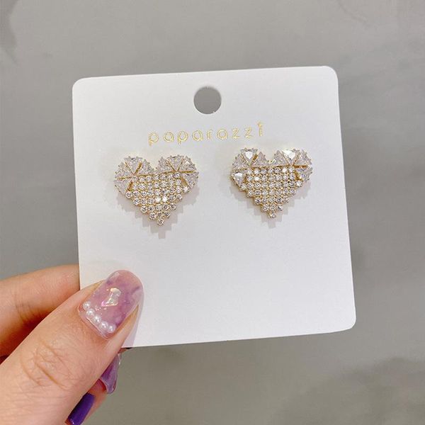 south korea's love stud earrings, women's fashion and smart temperament all-match earrings., Golden;silver
south korea's love stud earrings, women's fashion and smart temperament all-match earrings., Golden;silver