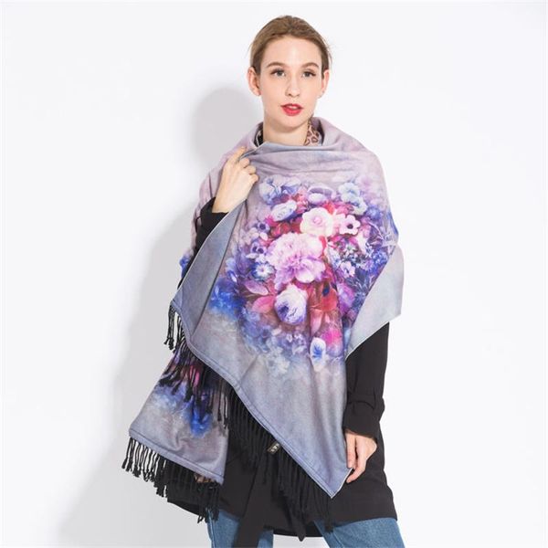 scarves ianlan 2021 thickening double-sided printed shawl tassels cashmere scarf wrap women fashion leopard pattern warm stole il00093, Blue;gray
scarves ianlan 2021 thickening double-sided printed shawl tassels cashmere scarf wrap women fashion leopard pattern warm stole il00093, Blue;gray