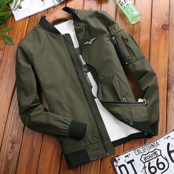 men's jackets jacket men fashion casual loose mens sportswear bomber and coats thin solid, Black;brown
men's jackets jacket men fashion casual loose mens sportswear bomber and coats thin solid, Black;brown