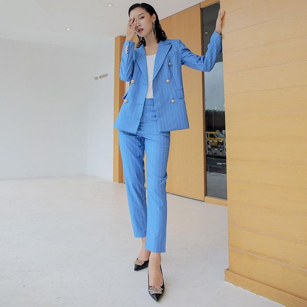 womens pants suits women's striped double-breasted suit two-piece blazer with pencil casual work professional wear & blazers, White;black
womens pants suits women's striped double-breasted suit two-piece blazer with pencil casual work professional wear & blazers, White;black