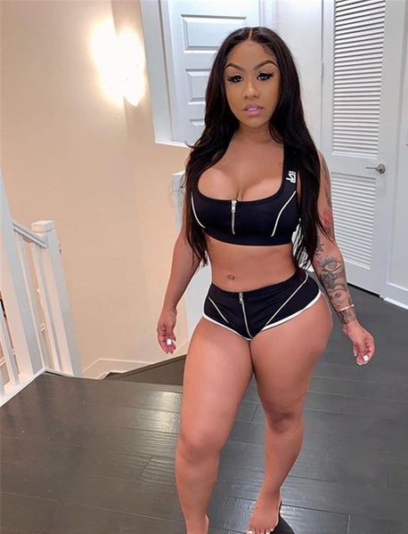 snug womens tracksuits cotton zippers shorts matching sets women tight strapless tank streetwear trouser sweatpants two piece set, Gray
snug womens tracksuits cotton zippers shorts matching sets women tight strapless tank streetwear trouser sweatpants two piece set, Gray
