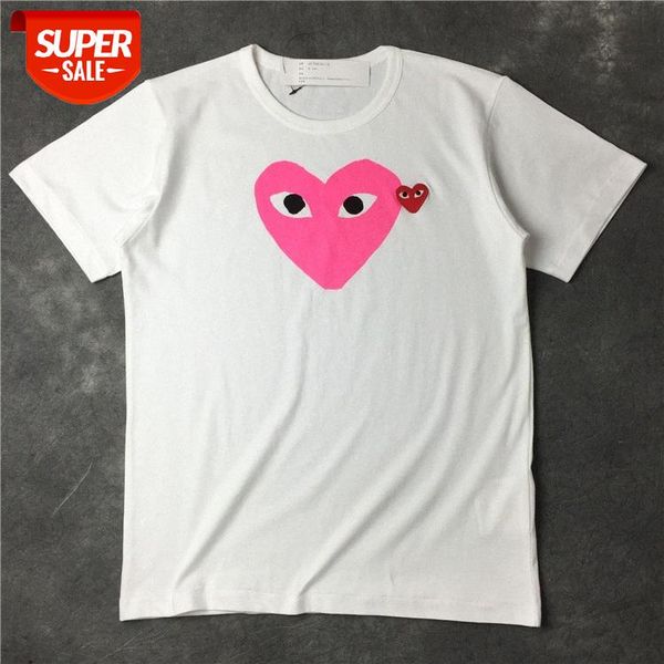 japanese brand pink heart eyes embroidered love round neck short-sleeved t-shirt #mu3o, White;black
japanese brand pink heart eyes embroidered love round neck short-sleeved t-shirt #mu3o, White;black