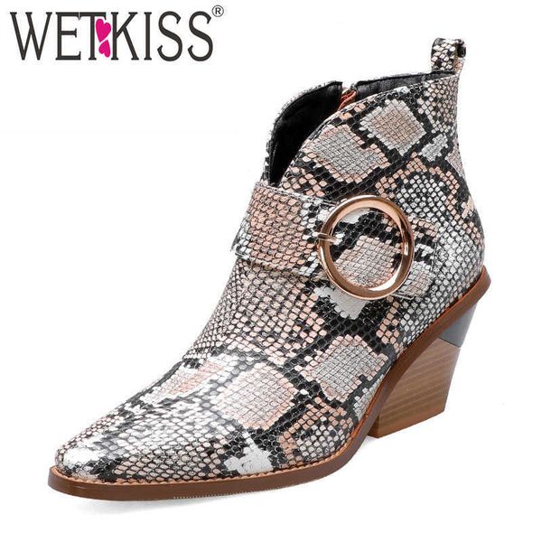 wetkiss snake skin boots women buckle western booties high heels wood shoes female square toe shoes ladies winter plus size 44 210630, Black
wetkiss snake skin boots women buckle western booties high heels wood shoes female square toe shoes ladies winter plus size 44 210630, Black