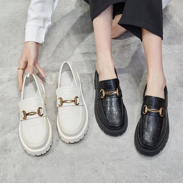 dress shoes giyu spring 2021 genuine leather women's loafers british style thick bottom rubber, Black
dress shoes giyu spring 2021 genuine leather women's loafers british style thick bottom rubber, Black
