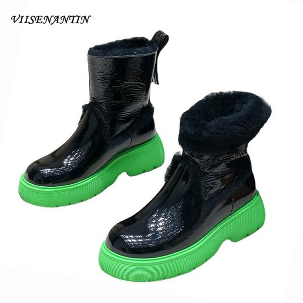 boots winter furry mixed color warm snow designer trend thick-soled casual sleeve personality all-match short, Black
boots winter furry mixed color warm snow designer trend thick-soled casual sleeve personality all-match short, Black