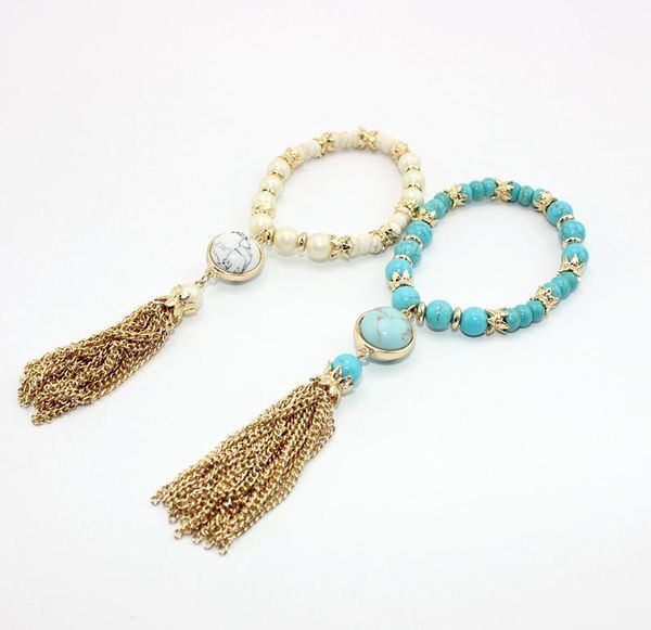 charm bracelets fashion strand elstic white marble beaded stone tassel bracelet bangles for women wholesale jewelry girl, Golden;silver
charm bracelets fashion strand elstic white marble beaded stone tassel bracelet bangles for women wholesale jewelry girl, Golden;silver