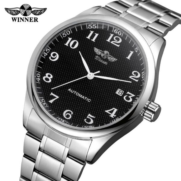 wristwatches watches men's business mechanical wrist automatic self-wind arabic numerals dial stainless steel band reloj, Slivery;brown
wristwatches watches men's business mechanical wrist automatic self-wind arabic numerals dial stainless steel band reloj, Slivery;brown
