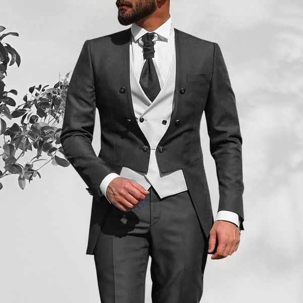 men's suits & blazers style men black and white groom tuxedos round lapel groomsmen 3 pieces set ( jacket + pants vest tie) d372, White;black
men's suits & blazers style men black and white groom tuxedos round lapel groomsmen 3 pieces set ( jacket + pants vest tie) d372, White;black