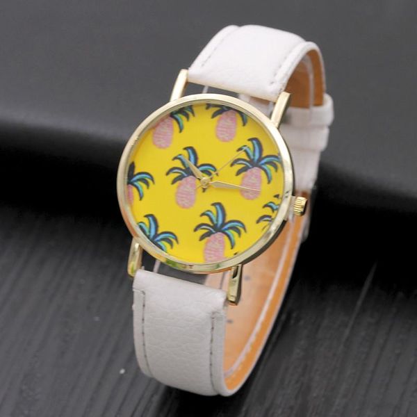 wristwatches fashion pineapples pattern leather band analog quartz watches f626, Slivery;brown
wristwatches fashion pineapples pattern leather band analog quartz watches f626, Slivery;brown