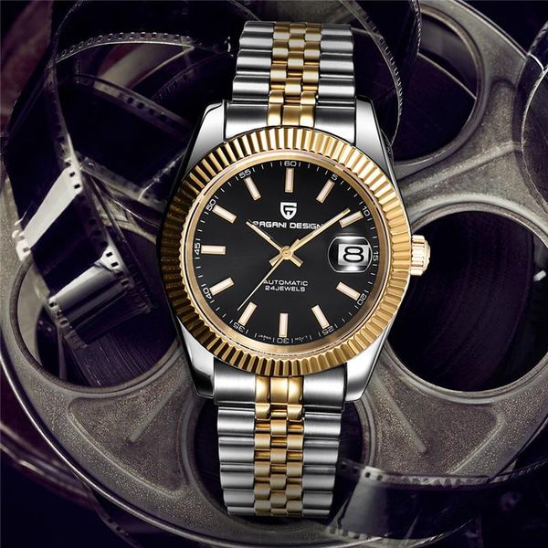 wristwatches pagani design luxury men watch stainless steel waterproof mechanical fashion sports automatic wristwatch for, Slivery;brown
wristwatches pagani design luxury men watch stainless steel waterproof mechanical fashion sports automatic wristwatch for, Slivery;brown