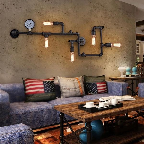 wall lamp vintage retro loft industrial light personality water pipe gear for restaurant bar pub cafe aisle bedroom
wall lamp vintage retro loft industrial light personality water pipe gear for restaurant bar pub cafe aisle bedroom