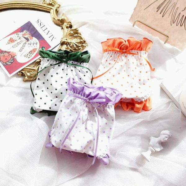2pieces/lot womens cotton briefs large sizes printing ruffles bow kawaii dots cute cotton panties plus size female underwear 5xl 6xl, Black;pink
2pieces/lot womens cotton briefs large sizes printing ruffles bow kawaii dots cute cotton panties plus size female underwear 5xl 6xl, Black;pink