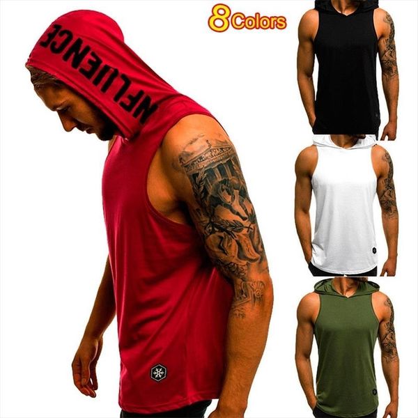 men sleeveless tank bodybuilding hoodie vest summer casual hoody vests mens, White;black
men sleeveless tank bodybuilding hoodie vest summer casual hoody vests mens, White;black