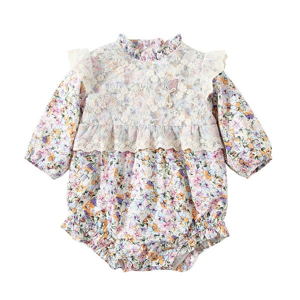 bodysuit korean baby girls floral with lace children boutique cotton jumpsuit twins sister lotia romper autumn clothes, Blue
bodysuit korean baby girls floral with lace children boutique cotton jumpsuit twins sister lotia romper autumn clothes, Blue