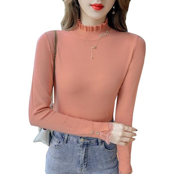 women's sweaters black white lace korean style fashion pullovers for ladies autumn winter 2021 clothing sweater blouse female coat, White;black
women's sweaters black white lace korean style fashion pullovers for ladies autumn winter 2021 clothing sweater blouse female coat, White;black