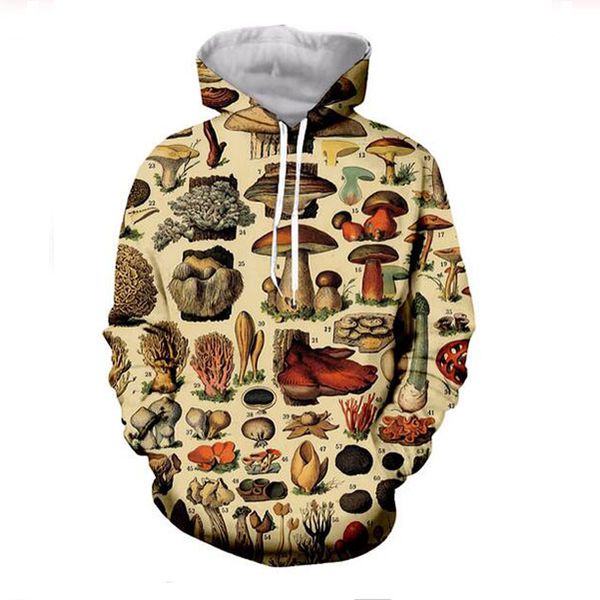 new fashion man women designer perfect harajuku style mushroom 3d print long sleeve hoodies casual sportswear kf012, Black
new fashion man women designer perfect harajuku style mushroom 3d print long sleeve hoodies casual sportswear kf012, Black