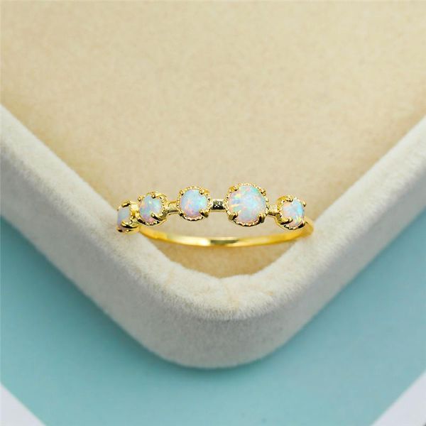 wedding rings charm gold color thin ring vintage bridal round engagement minimalist female white opal small stone for women, Slivery;golden
wedding rings charm gold color thin ring vintage bridal round engagement minimalist female white opal small stone for women, Slivery;golden