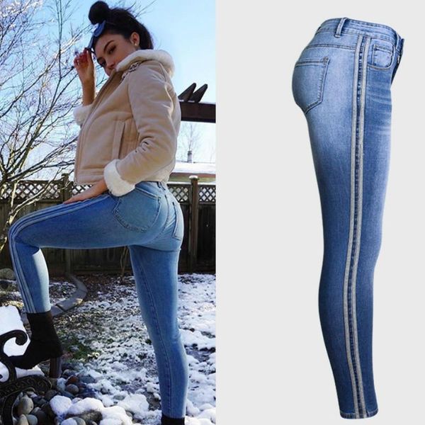 women's jeans autumn side stripe moustache effect vintage women slim bleached elasticity skinny femme blue push up pencil pant
women's jeans autumn side stripe moustache effect vintage women slim bleached elasticity skinny femme blue push up pencil pant
