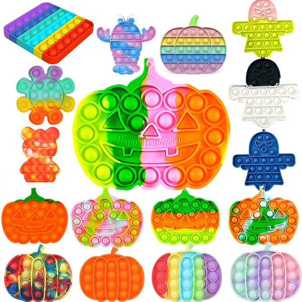 halloween pumpkin ghost rainbow push bubble fidget decompression toy soft silicone squishy stress reliever for adults kids
halloween pumpkin ghost rainbow push bubble fidget decompression toy soft silicone squishy stress reliever for adults kids