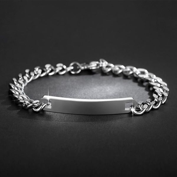 stainless steel chain bracelet for men women silver color charm bracelets fashion jewelry gift link,, Black
stainless steel chain bracelet for men women silver color charm bracelets fashion jewelry gift link,, Black