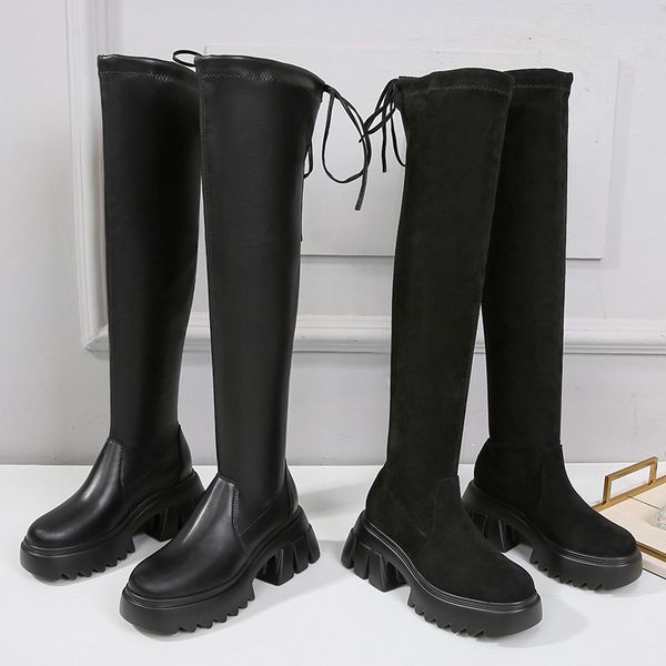 large 41-43 wide and fat knee women's winter 2021 thin thick soled high heel boots small, Black
large 41-43 wide and fat knee women's winter 2021 thin thick soled high heel boots small, Black