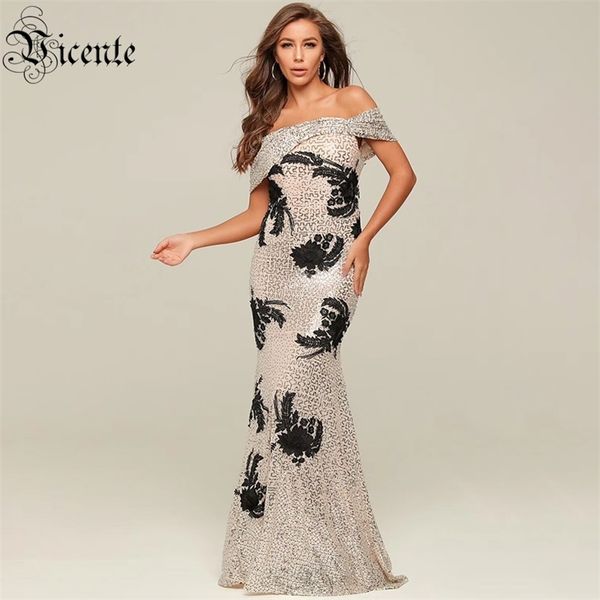elegant women long dress off the shoulder floral sequins celebrity christmas party maxi 210520, Black;gray
elegant women long dress off the shoulder floral sequins celebrity christmas party maxi 210520, Black;gray