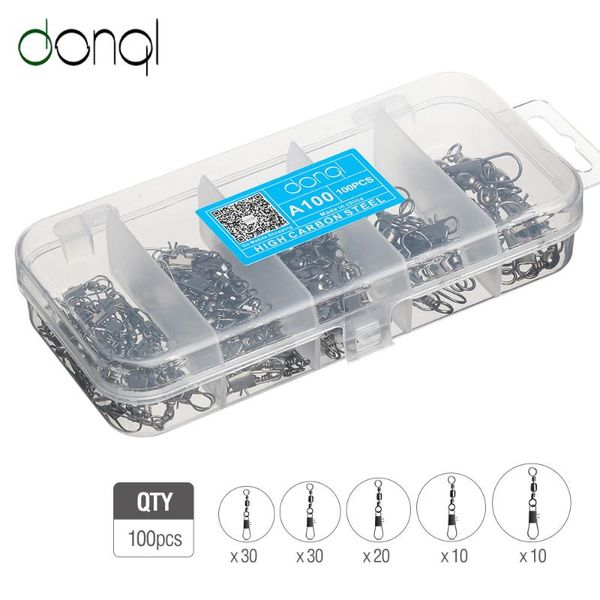 fishing hooks donql 50/100pcs mixed size interlock snap connector swivel rolling bearing 2#-10# fishhook lure carp accessories
fishing hooks donql 50/100pcs mixed size interlock snap connector swivel rolling bearing 2#-10# fishhook lure carp accessories