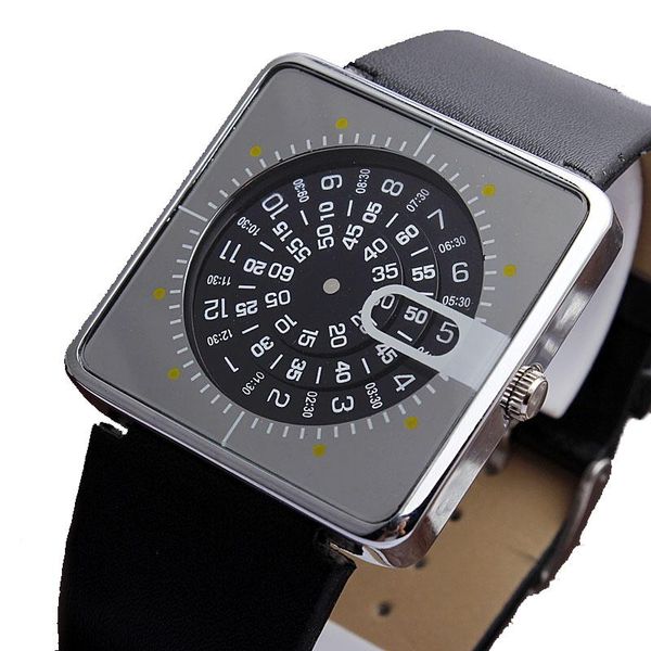 wristwatches unique men watch square dial turntable numeral creative fashion quartz wristwatch for women clock relogio masculino feminino, Slivery;brown
wristwatches unique men watch square dial turntable numeral creative fashion quartz wristwatch for women clock relogio masculino feminino, Slivery;brown