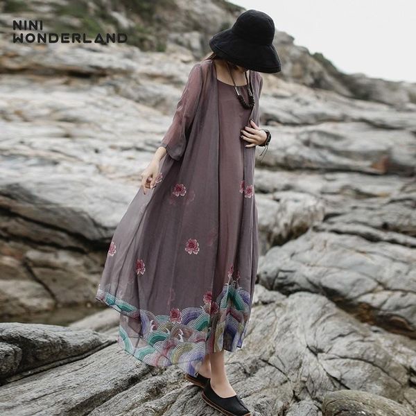 women's trench coats nini wonderland women thin print 2021 summer sunscreen cardigan coat female fashion chiffion long outwear, Tan;black
women's trench coats nini wonderland women thin print 2021 summer sunscreen cardigan coat female fashion chiffion long outwear, Tan;black