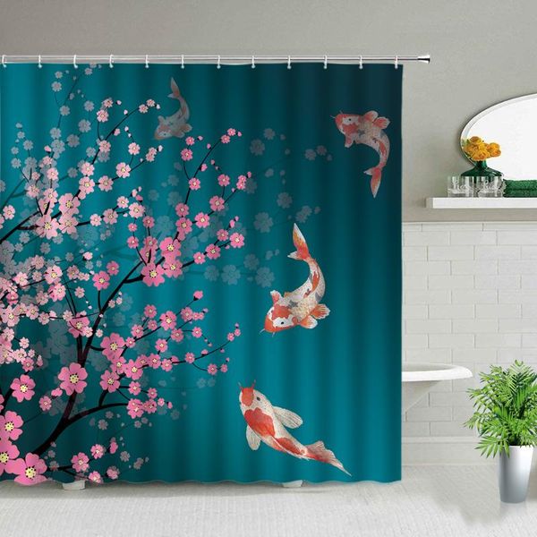 shower curtains carp lotus bathroom curtain various ornamental fish bathtub home decoration waterproof belt with hook
shower curtains carp lotus bathroom curtain various ornamental fish bathtub home decoration waterproof belt with hook