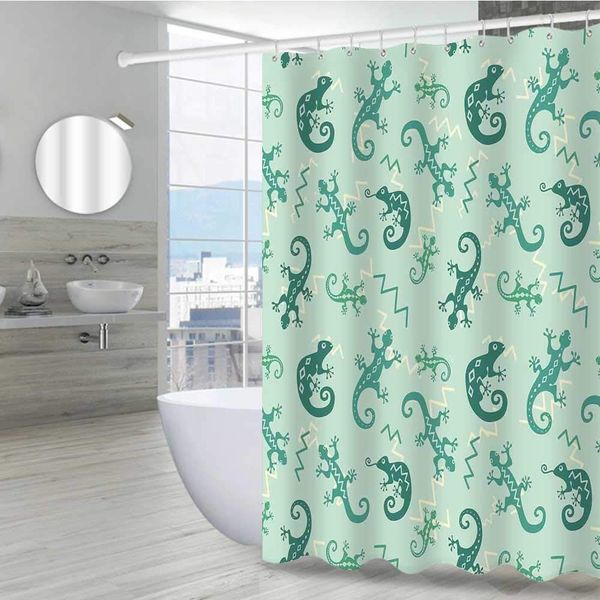 reptiles shower curtains 36" w x 72" l, african exotic lizards and chameleons leaping nature animal art nursery polyester fabric
reptiles shower curtains 36" w x 72" l, african exotic lizards and chameleons leaping nature animal art nursery polyester fabric
