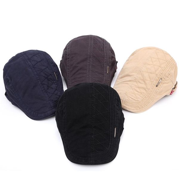 berets 2021 outdoor sports cotton caps for men casual peaked grid embroidery hats casquette cap, Blue;gray
berets 2021 outdoor sports cotton caps for men casual peaked grid embroidery hats casquette cap, Blue;gray