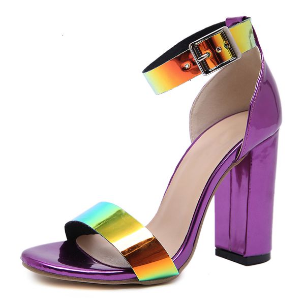 slippers summer woman open sandals multi-color pvc ankle strap ladies shoes chunky high heels women size 40 70db, Black
slippers summer woman open sandals multi-color pvc ankle strap ladies shoes chunky high heels women size 40 70db, Black