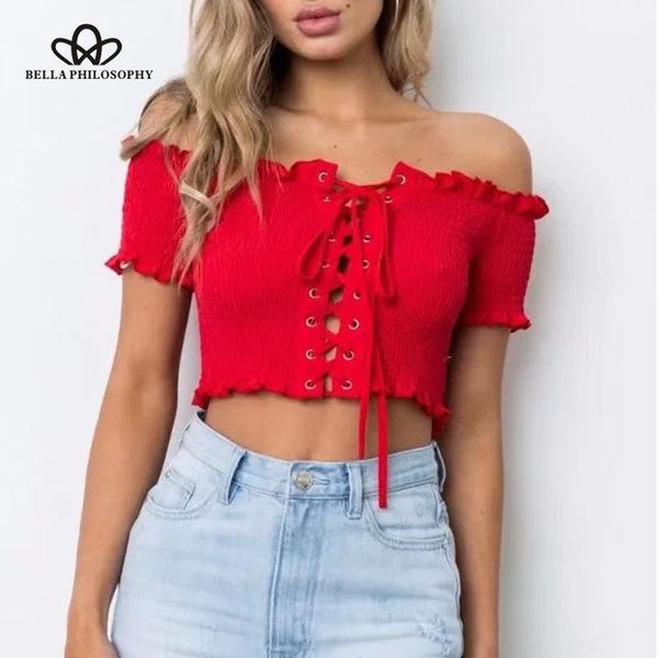 women's blouses & shirts philosophy 2021 spring women short blouse sleeve solid lace up slash neck fashion casual female, White
women's blouses & shirts philosophy 2021 spring women short blouse sleeve solid lace up slash neck fashion casual female, White