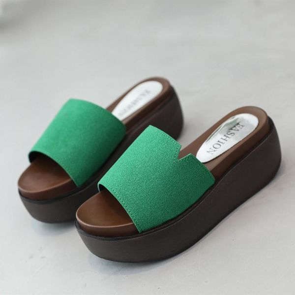 slippers est women ladies fashion casual sandals heel high platform slides summer outside flat with shoes lu29, Black
slippers est women ladies fashion casual sandals heel high platform slides summer outside flat with shoes lu29, Black